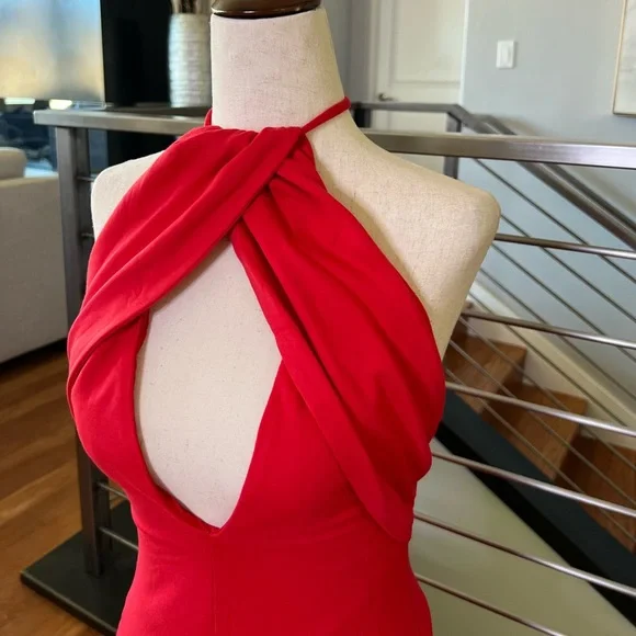 Lovers + Friends Rosa Gown in Red Rose - Picture 7 of 11